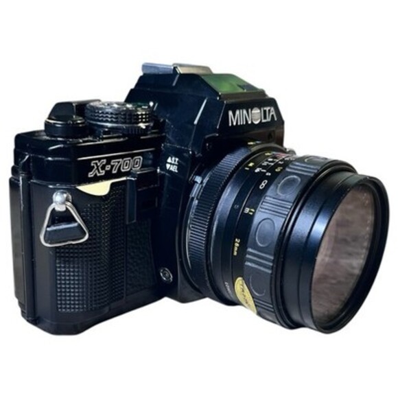Minolta X-700 MPS 35mm SLR Film Camera & Kitstar 28mm F2.8 Lens - Picture 3 of 16